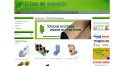 Desktop Screenshot of elclubdelembalaje.com